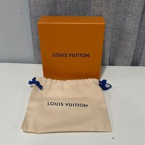 Authentic empty Louis Vuitton Orange Box with Cream Dust Bag
